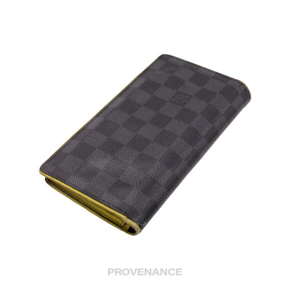 🔴 Louis Vuitton Brazza Long Wallet - Damier Graphite Yellow - Picture 5 of 9